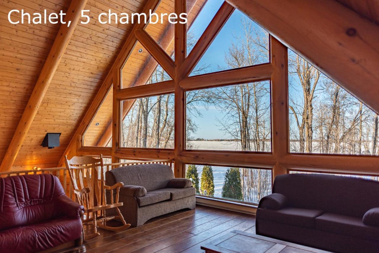 Chalets Et Spa Lac Saint-Jean Chambord Bagian luar foto