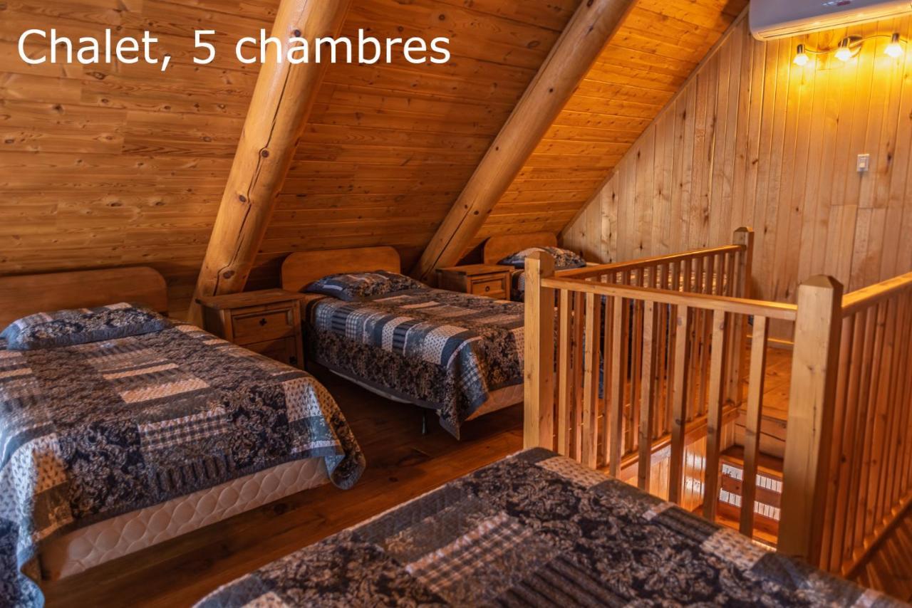 Chalets Et Spa Lac Saint-Jean Chambord Bagian luar foto