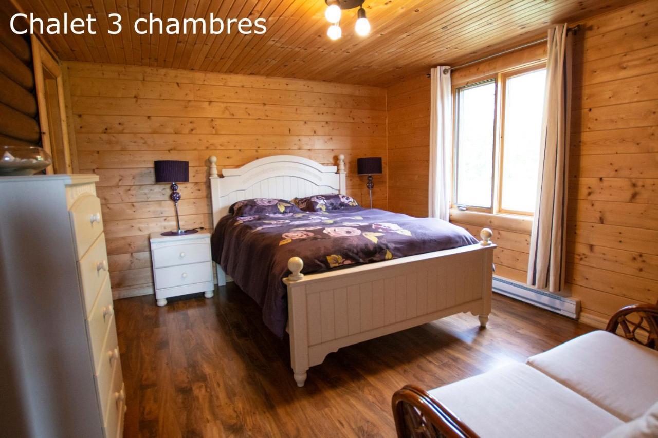 Chalets Et Spa Lac Saint-Jean Chambord Bagian luar foto